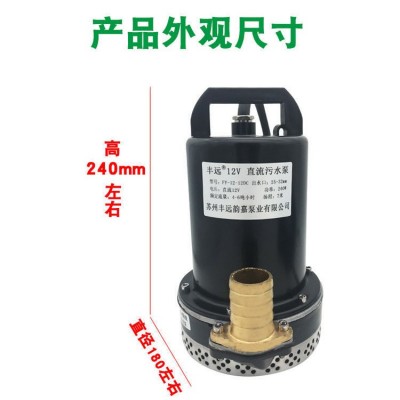 丰远直流污水泵电动车泥浆泵12v24v36v48v60v72抽水机大流量1.2寸图5