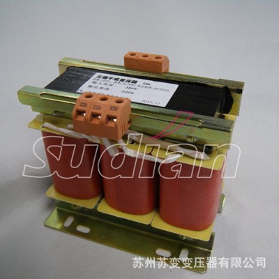 苏州苏变隔离控制变压器 E型三相 低频干式 5000VA 380V/220V图2