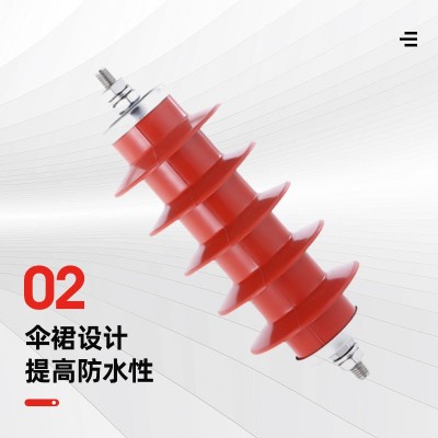 10KV氧化锌避雷器HY5WZ柜内线路型高压支柱避雷器防雷器 1组图2