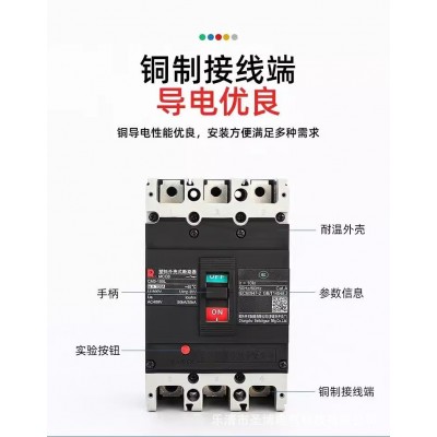 CM3 3P 4P 塑壳断路器空气开关 100M 160M 250L400M 630M图4