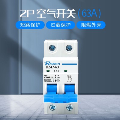 DZ47小型断路器空气开关2P/1P家用微型断路器保护开关3 2A40A63A图2