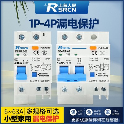 DZ47LE-631P2P空气开关带漏电保护器32a家用电闸40 A小型63A图2