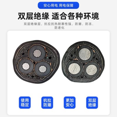 国标YJLV22铝芯高压电缆钢带凯装工程城市建设用电绝缘电线电缆图3