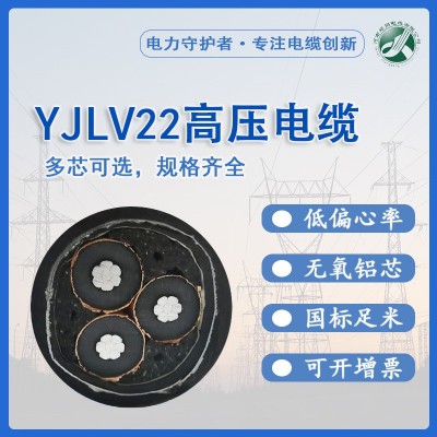 国标YJLV22铝芯高压电缆钢带凯装工程城市建设用电绝缘电线电缆图2