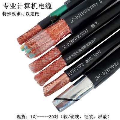计算机电缆DJFVP聚全氟耐高温电线编织屏蔽djypv/djf4 6pf46p/KFFP图5