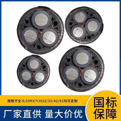 10KV ZC-YJLV22 3x150 3x185 3x240 3x300 3x400 3x500高压铝电缆图2