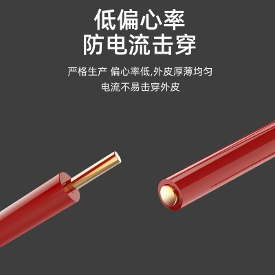 国标ZC-BV电线铜芯1.5/2.5/4/6/10平方单芯硬线家用阻燃绝缘电缆图4