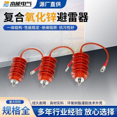 本能 避雷器HY5WS-17/50Q全绝缘HY5WZ-17/45Q氧化锌避雷器图2