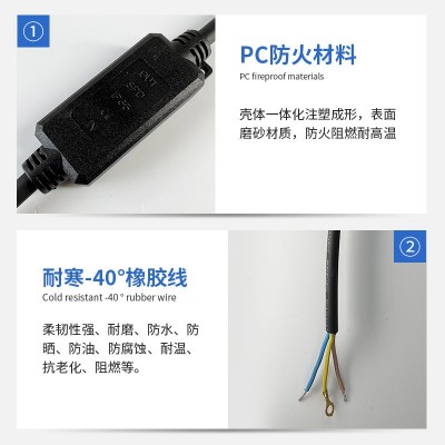 APOWER SPD户外LED电源浪涌保护器 道路照明路灯10 KV并联防雷器图2
