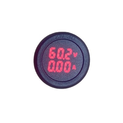 新款安装 圆型直流电压电流双显LED数显表头DC 100V 10A 50A100A图5