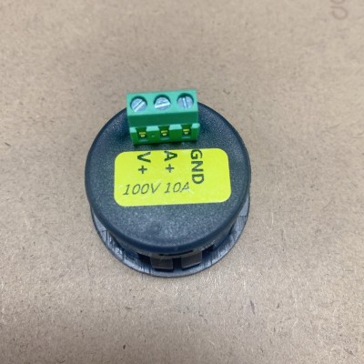 新款安装 圆型直流电压电流双显LED数显表头DC 100V 10A 50A100A图3