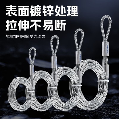 电缆网套电缆牵引绳拉线电缆导线网罩抗弯拉线导线蛇皮套连接器图3