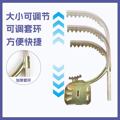 高空作业脚扣登高杆防滑作业爬树高空登通讯脚扣爬杆铁鞋转向脚扣图2