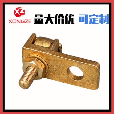 铜活动线夹 厂家供应 95mm黄铜耐张线夹系列 电力金具螺栓型线夹图2