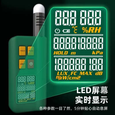 BSIDE空气环境温湿度检测仪GX1家用照度计测光仪噪音计海拔气压计图2