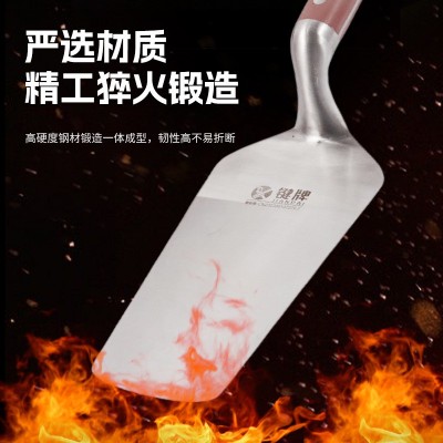 不锈钢一体皿刀砖刀泥工抹泥板工地水泥工工具瓦工砌墙砌砖抹泥刀图3