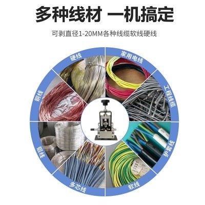 批发 手摇电钻小型剥线机废铜线去皮剥线器自动电动扒线 机剥皮机图4