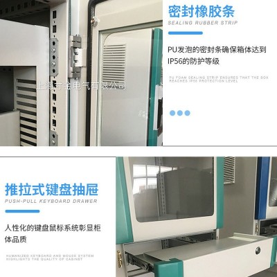 定 制PC电脑柜配电箱仿威图机柜PLC控制柜可移动电控柜网络机柜图3