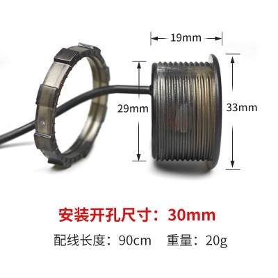防水圆形直流电压表4~100v数字数显电压表锂电铅酸通用螺母式安装图2