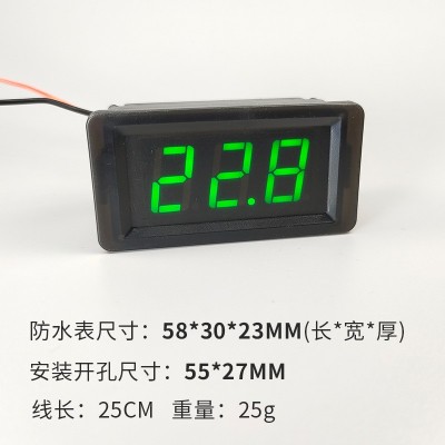 防水电压表直流4-120v可用 电动车货车铅酸电瓶锂电池通用图4
