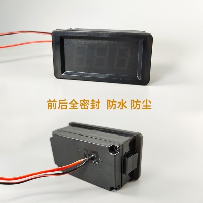 防水电压表直流4-120v可用 电动车货车铅酸电瓶锂电池通用图5