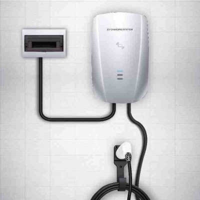 新能源汽车充电桩家用立柱式充电枪指示灯款刷卡32A 7.5kw单相220图3