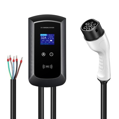 新能源汽车充电桩器枪家用type 2 欧标22KW壁挂式32A防护UL94V-0图3