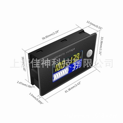 铅酸锂电池12V36V48V60V72V电动车电池电量表电压表多功能仪表C35图3