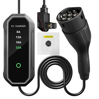 国标新能源车充电桩7KW32A便携式充电桩家用特斯拉家用智能随车充图4