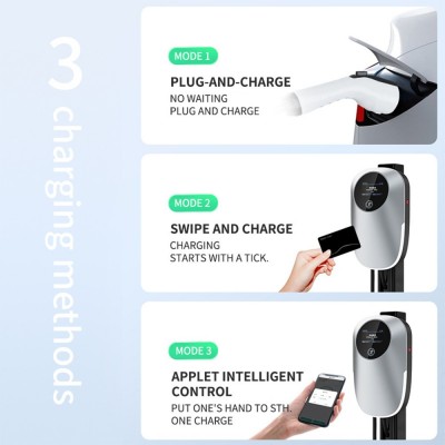跨境欧标汽车充电桩7kw交流EV charger type2 商用 定制三相单相电图2