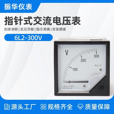 6L2-300V指针式交流电压表 300V电压表测量仪表图2