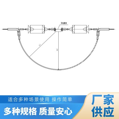厂家现货导线双联双耐张金具串架空地线导线垂悬金具预绞丝护线条图2