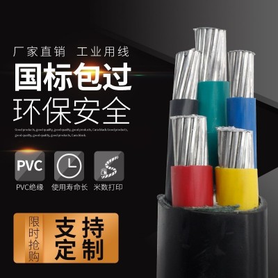 铝芯电缆线厂家直销铝电缆电源铝合金五芯三四芯户外YJLV导线图2
