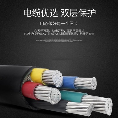 铝芯电缆线厂家直销铝电缆电源铝合金五芯三四芯户外YJLV导线图3
