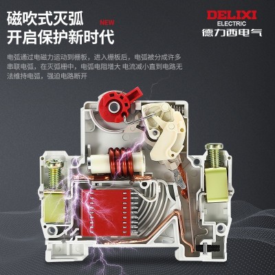 德力西DZ47SLES漏电保护器2P家用1P63A 三相3P+N断路器4P空气开关图4
