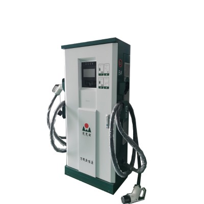万辉新能源车80KW双枪立式直流充电桩扫码刷卡快速充电桩商用厂家图3