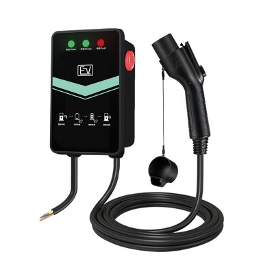 充电枪交流充电桩壁挂32A7KW快充新能源电动汽车家用交流桩图5