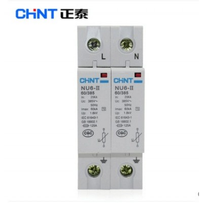 正泰浪涌保护器NU6-Ⅱ 40kA/385V 2P图5