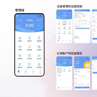 新能源汽车充电桩系统APP小程序英文版共享充电桩后台系统开发图3
