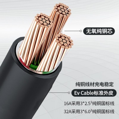 新能源充电枪器桩电动汽车随车充家用便携式免接地线比亚迪特斯拉图3