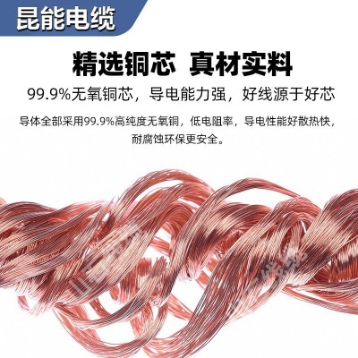 厂家供应 电线电缆RVV二芯三芯四芯五芯纯铜电缆线国标白色护套线图2