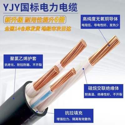YJV16电缆3 4 5铜芯35VV50 70YJY120 150 185平方240三相95电线25图3