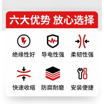 电力简易冷缩电缆终端头10到35KV高压户内外绝缘体附件JYLS15KV图5