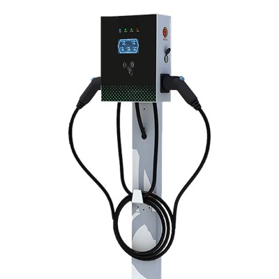 新能源汽车充电桩7KW家用交流桩14千瓦双枪/单枪扫码刷卡32A/220V图5
