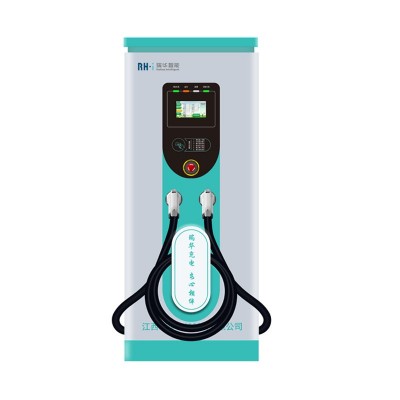 瑞华智能新能源汽车充电桩商刷卡扫码120KW集成化380V直流充电桩图5