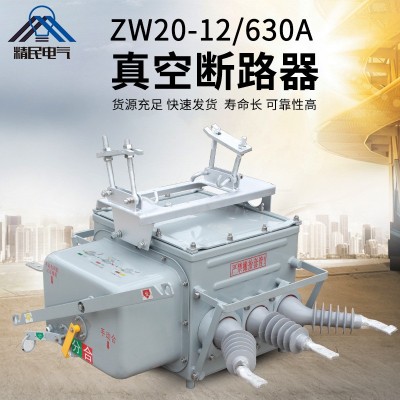 精民10kv户外ZW20-12F/630A高压真空断路器智能分界零 序柱上开关图3