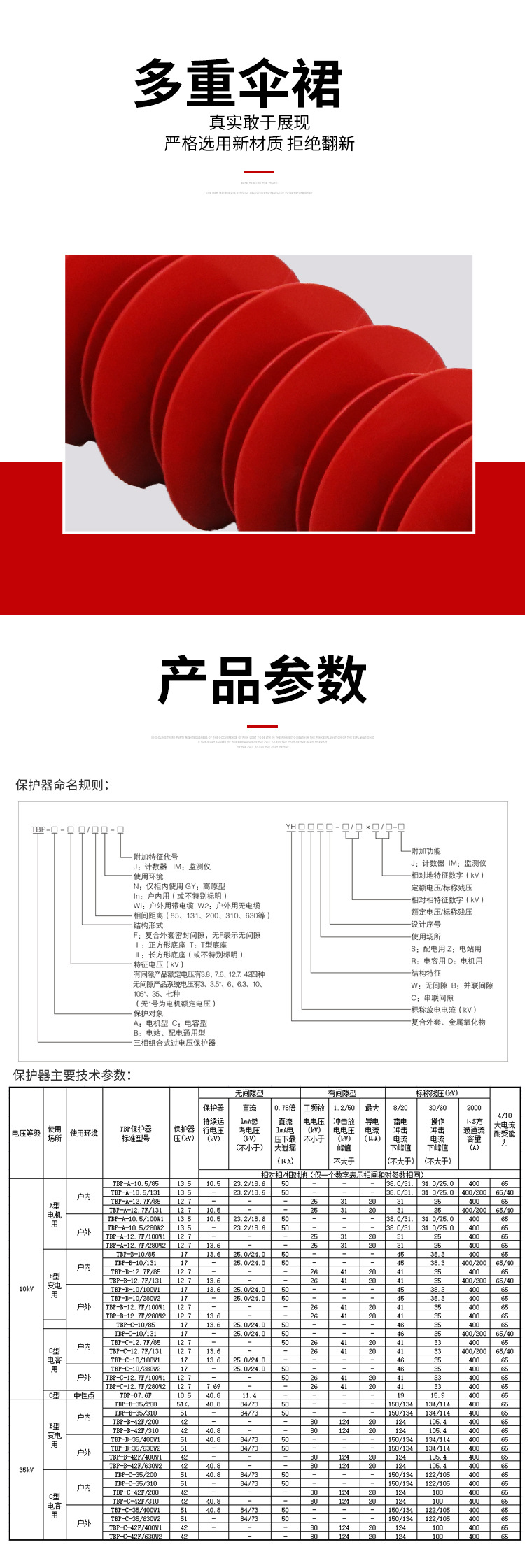 组合式过电压保护器