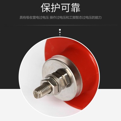 12KV复合绝缘高压避雷器HY5WS-17/50Q全绝缘氧化锌避雷器带线图2