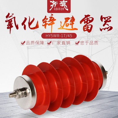 厂家直供10KV高压避雷器HY5WR-17/45复合绝缘高压氧化锌避雷器图2