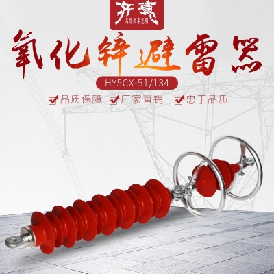 户外复合外套高压避雷器HY5CX-51/134线路间隙型氧化锌避雷器35KV图3